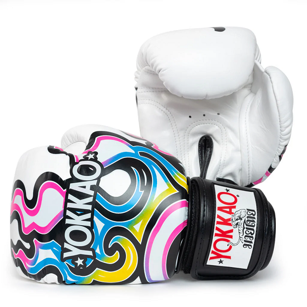 Yokkao Boxing Gloves Yokkao Flames Boxing Gloves White