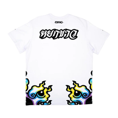 Yokkao Muay Thai T Shirts Yokkao Flames Workout Shirt White