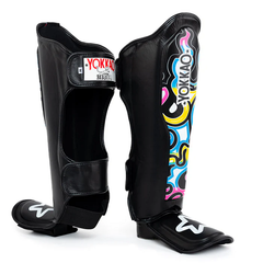 Yokkao Shin Guards Yokkao Flames Shinguards Black