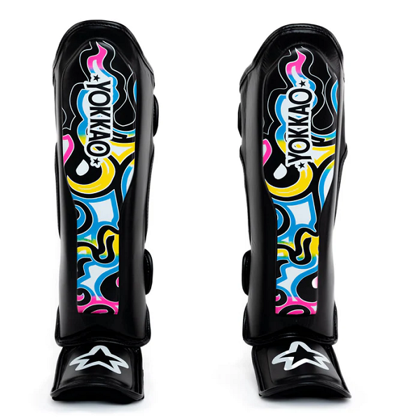 Yokkao Flames Shinguards Black