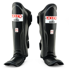 Yokkao Shin Guards Yokkao Matrix White Shinguards Black