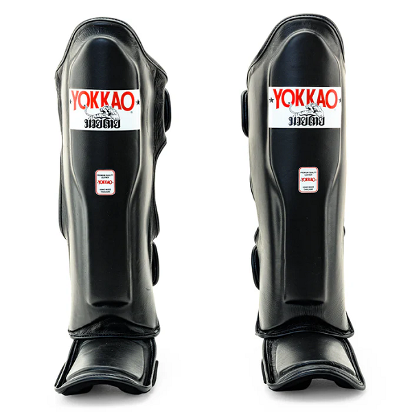 Yokkao Matrix White Shinguards Black