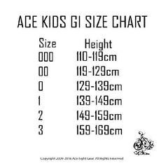 Ace Fight Gear BJJ Gis Ace Kids IBJJF BJJ Gi Judo Kimono Uniform Youth Free Belt