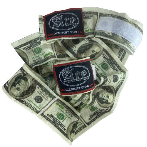 Ace Fight Gear Hand Wraps & Accessories Ace Boxing $100 Dollar Bill Hand Wraps