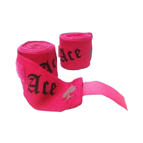 Ace Fight Gear Hand Wraps & Accessories Ace Ill Fortune Boxing Hand Wraps Pink