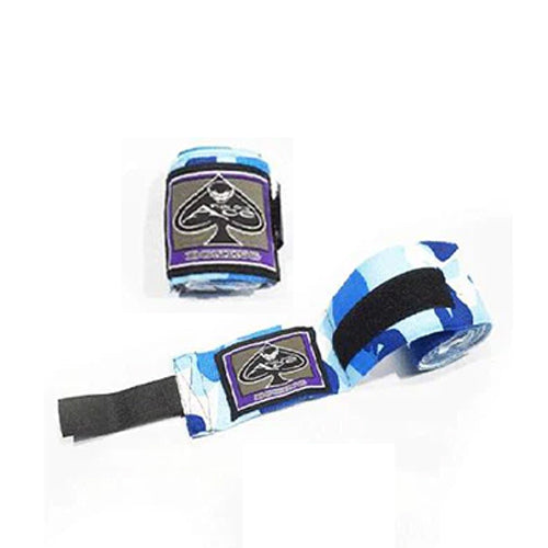 Ace Fight Gear Hand Wraps & Accessories Ace Pro Boxing Hand Wraps Blue Camo