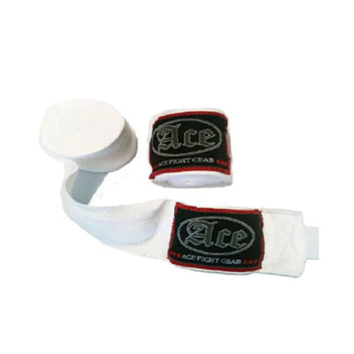 Ace Pro Boxing Hand Wraps White