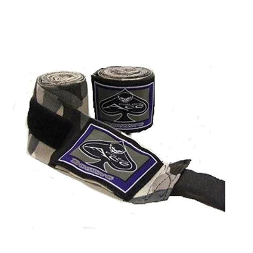 Ace Pro Boxing Hand Wraps Grey Camo