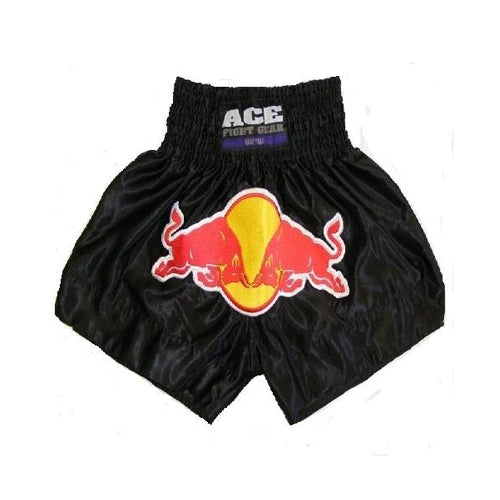 Ace Fight Gear Muay Thai Shorts Ace Red Bull Muay Thai Shorts