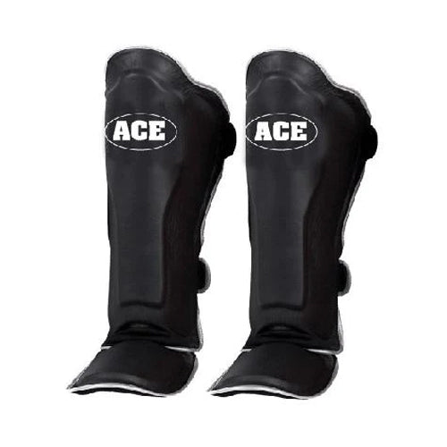 Ace Fight Gear Shin Guards Ace Elite Leather Shin Guards