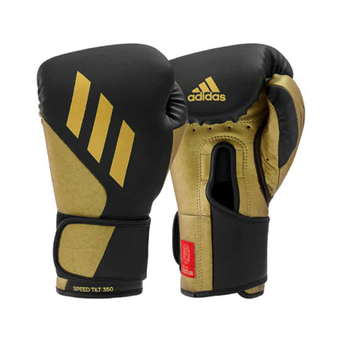 Adidas Boxing Gloves 10oz / Black/Gold Adidas Speed TILT 350 Pro Training Boxing Gloves