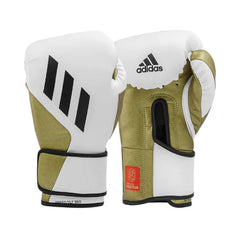 Adidas Boxing Gloves 10oz / White/Gold Adidas Speed TILT 350 Pro Training Boxing Gloves