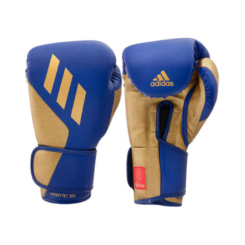 Adidas Boxing Gloves 12oz / Blue/Gold Adidas Speed TILT 350 Pro Training Boxing Gloves