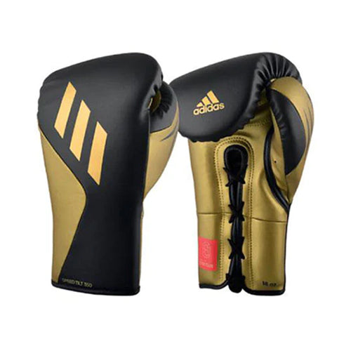 Adidas. Boxing Gloves Lace Up 12oz / Black/Gold Adidas Tilt 350 Pro Training Lace Up Boxing Gloves