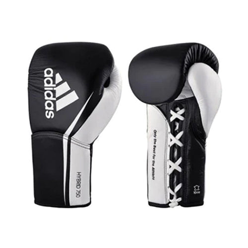 Adidas. Boxing Gloves Lace Up 8oz / Black Adidas Hybrid 750 Pro Fight Lace Up Boxing Gloves