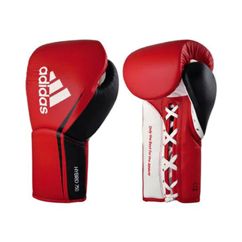 Adidas. Boxing Gloves Lace Up 8oz / Red Adidas Hybrid 750 Pro Fight Lace Up Boxing Gloves