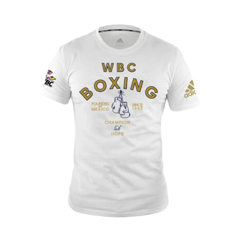 Adidas. Boxing T Shirts Adidas WBC Boxing T-Shirt – White