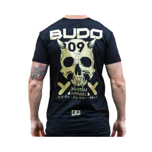 Budo BJJ T Shirts Budo Cyber T Shirt Black Gold