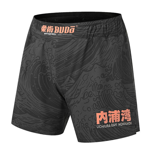 Budo MMA Shorts Budo Akkorokamui 5" Ultra Light Black