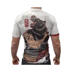 Budo Short Sleeve Rashguards Budo Onikuma Rash Guard White