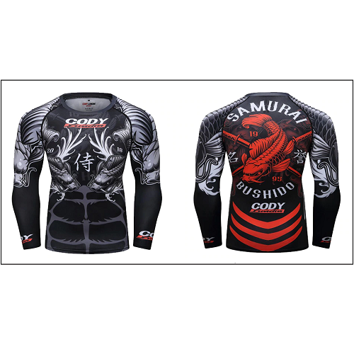 CL Sport Longsleeve Rash Guard CL Sport Samurai Bushido Rashguard Long Sleeve