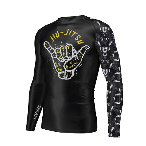 DIYUME Grappling Longsleeve Rash Guard DIYUME Grappling Rashguard Go Train