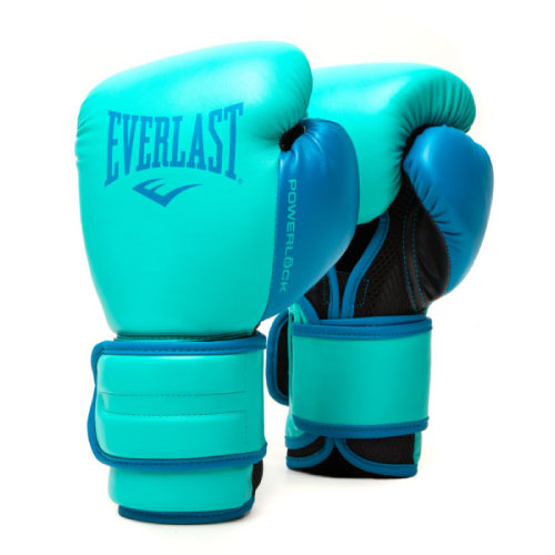 Everlast Boxing Gloves 10oz / Aqua Everlast Powerlock2 Training Gloves