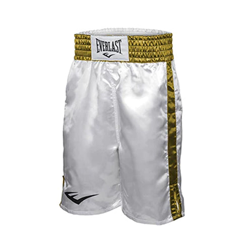 Everlast Boxing Shorts & Singlets White/Gold / S Everlast Pro Boxing Shorts