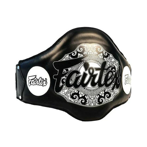 Fairtex Body Protectors Black Fairtex BPV2 Leather Belly Pad