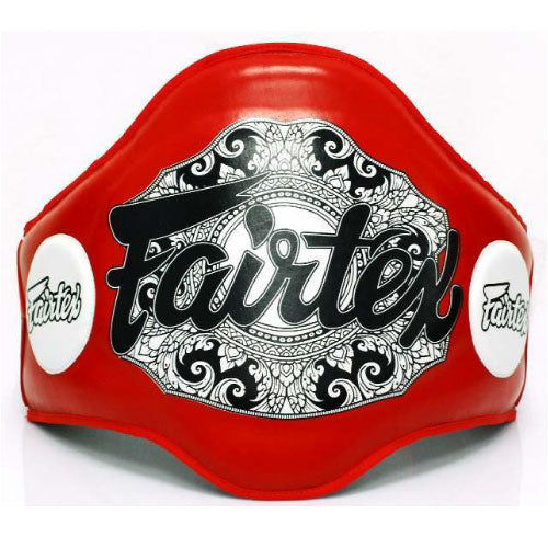 Fairtex Body Protectors Red Fairtex BPV2 Leather Belly Pad