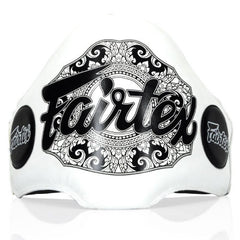 Fairtex Body Protectors White Fairtex BPV2 Leather Belly Pad