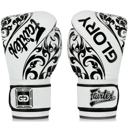 Fairtex Boxing Gloves White / 12oz Fairtex Glory 2 Muay Thai Boxing Gloves BGVG2