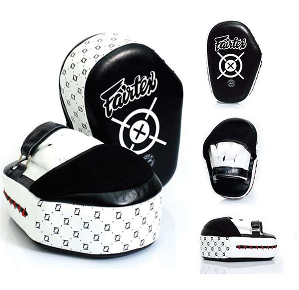 Fairtex Focus Mitts White Fairtex Aero Boxing Focus Mitts FMV11