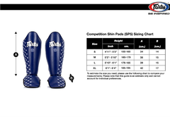 Fairtex Shin Guards Fairtex Competition Shin Pads Sp5 - Black