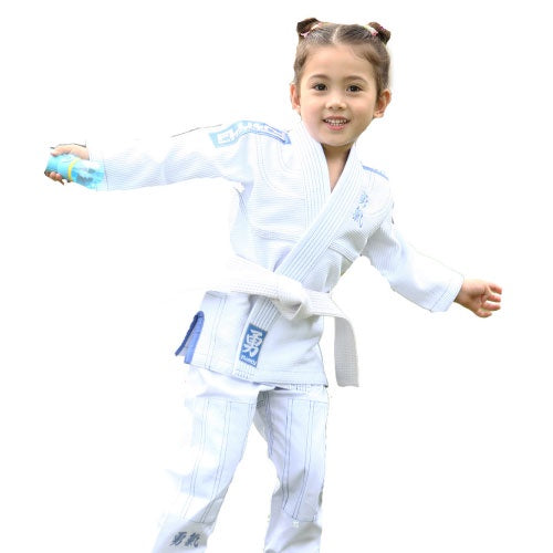 Fluory BJJ BJJ Kids Fluory Grappling Courage Kids BJJ Gi White