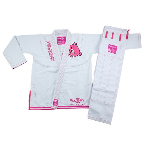 Fluory Grappling Resurakuma Kids BJJ Gi White