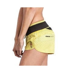 Grips Athletics Shorts Grips Womens Functional Training Shorts Yellow Dragon