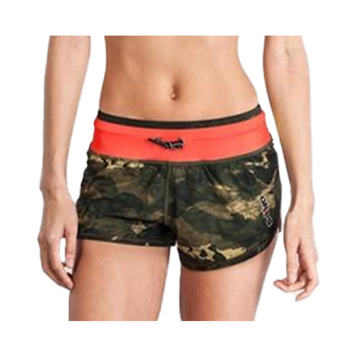 Grips Womens Funtional Training Shorts Green Camo