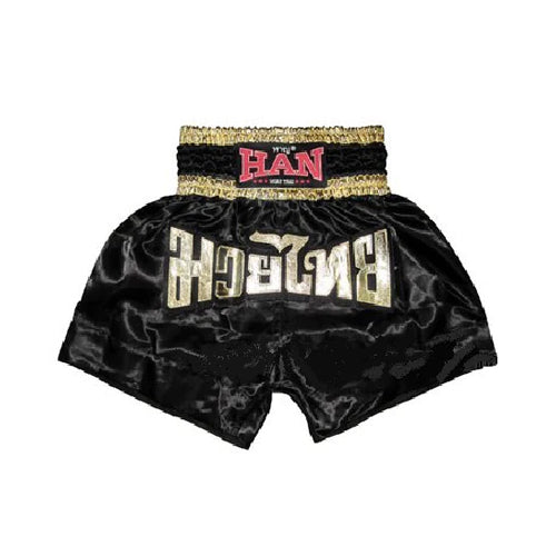 Han Muay Thai Muay Thai Shorts Han Muay Thai Shorts Black Gold