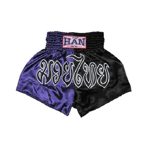Han Muay Thai Muay Thai Shorts Han Muay Thai Shorts Black Purple