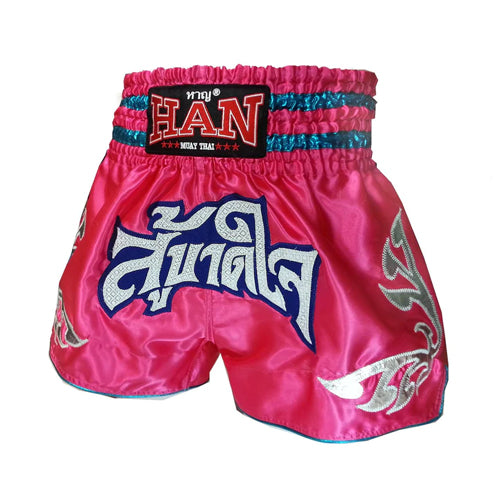 Han Muay Thai Muay Thai Shorts Han Muay Thai shorts Fight till Death - Pink