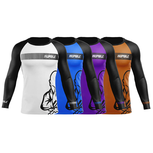 Humble Fightwear Longsleeve Rash Guard Humble Long Sleeve Ranked Rash Guards