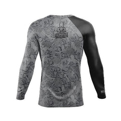 Humble Fightwear Longsleeve Rash Guard Humble Rose Kill Long Sleeve Rashguard