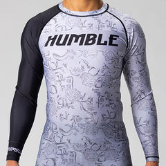 Humble Fightwear Longsleeve Rash Guard Humble Rose Kill Long Sleeve Rashguard