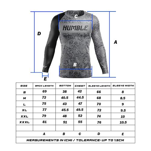 Humble Fightwear Longsleeve Rash Guard Humble Rose Kill Long Sleeve Rashguard