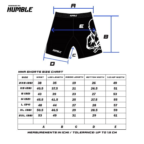 Humble Fightwear MMA Shorts Humble Assassins MMA Shorts