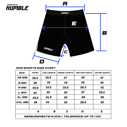 Humble Fightwear MMA Shorts Humble Assassins V2 MMA Shorts