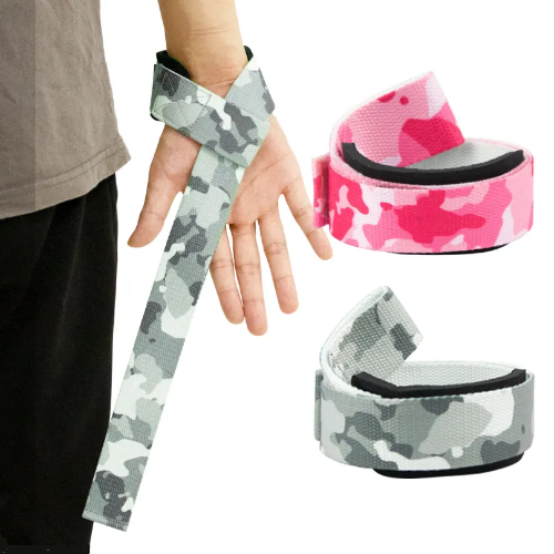 MKAS Camo Gym Lifting Straps