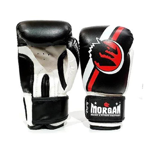 Morgan Boxing Gloves 8oz / Black/White Morgan V2 Classic Boxing Gloves