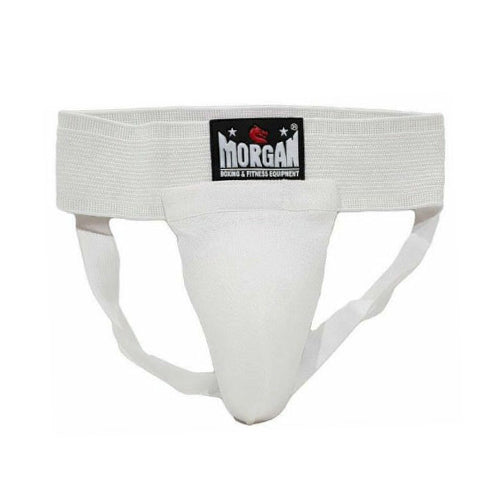 Morgan Groin & Chest Guards L / White Morgan Classic Elastic Groin Guard - With Cup